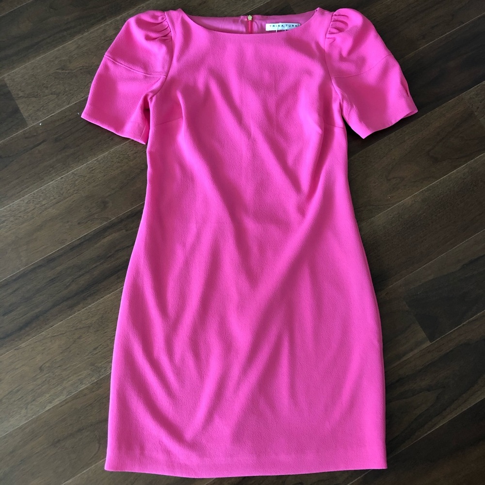 Trina Turk Bloom Puff-Sleeves Dress - Picture 7 of 15